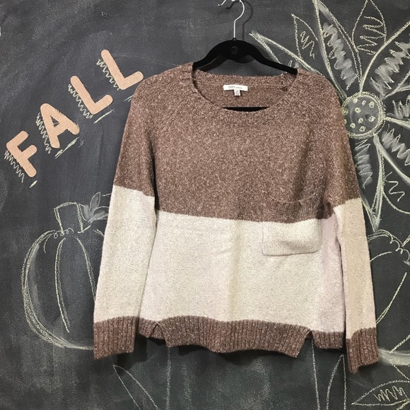 Cozy Casual Sweaters - Cozy Color Block Sweater